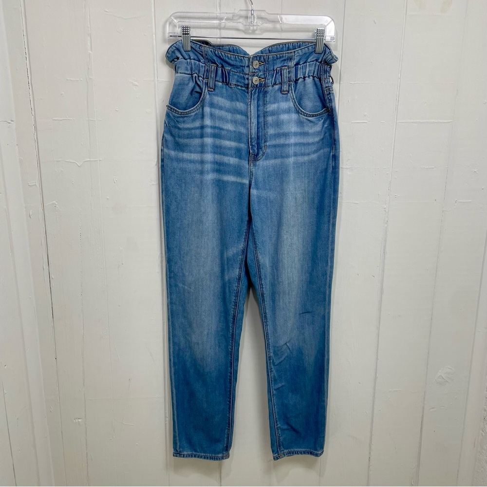 American Eagle Highest Rise Paper Bag Waist Mom Jeans